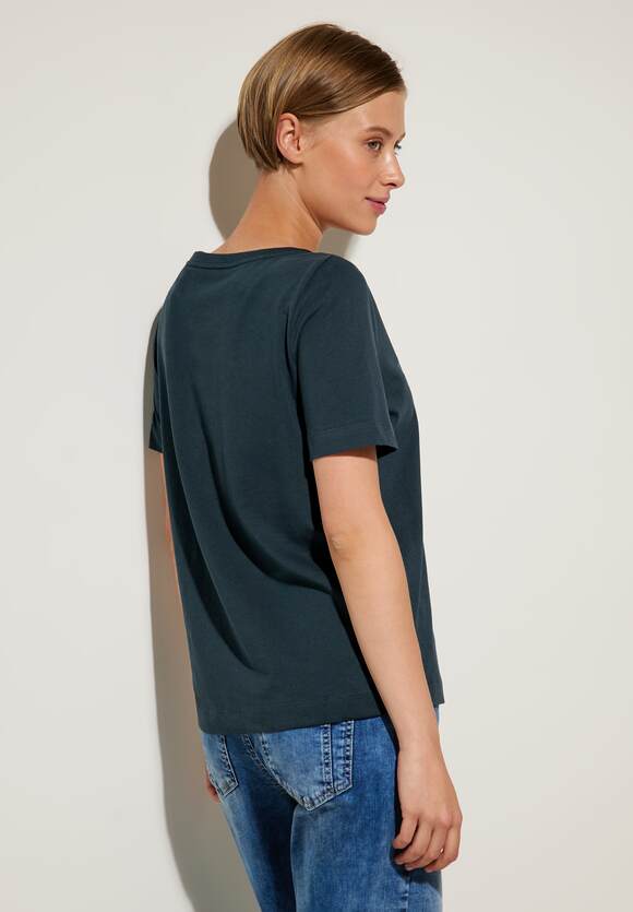 Online-Shop Cool Vintage Damen | STREET Shirt STREET ONE Partprint Green ONE -