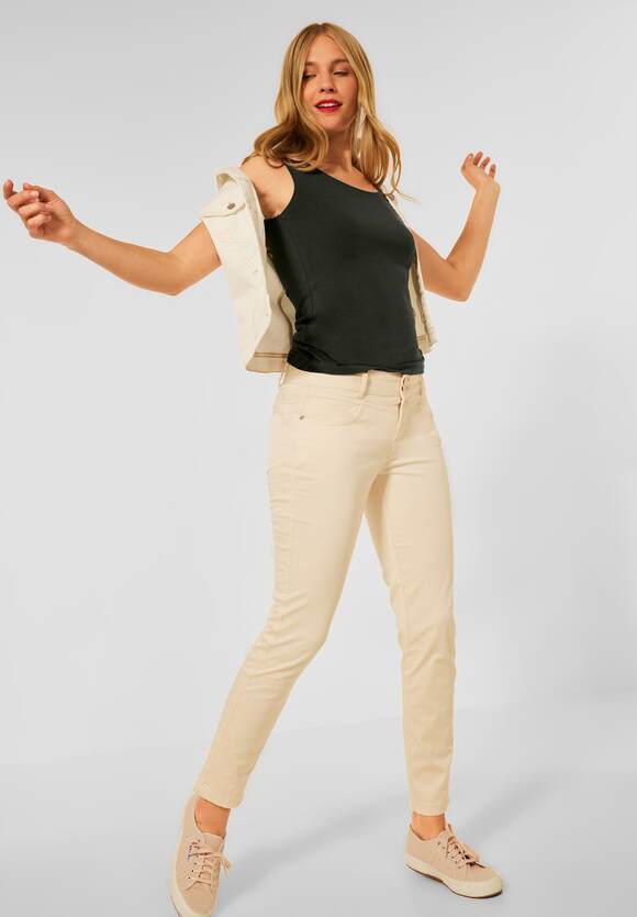 STREET ONE Top in Unifarbe Damen - Style Anni - Full Olive | STREET ONE  Online-Shop | V-Shirts