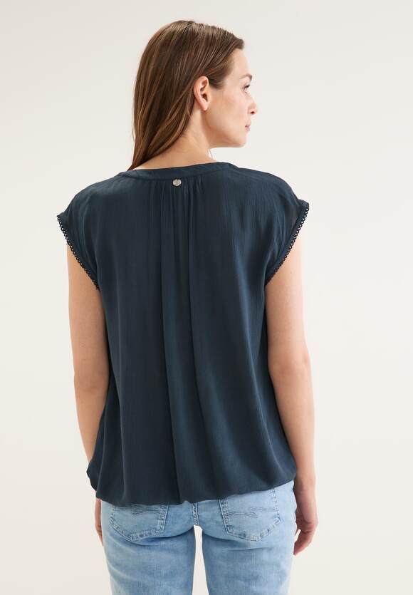 Optik Bluse Damen Vintage in Online-Shop STREET Green STREET ONE ONE | Crinkle - Cool