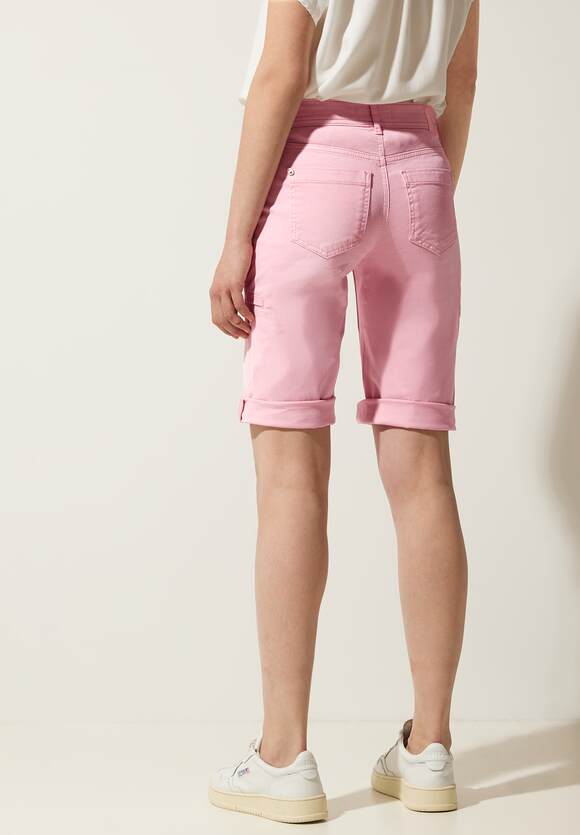 STREET ONE Casual Fit Jeansbermuda Jane - Washed Damen Style ONE | Online-Shop - STREET Light Berry Soft