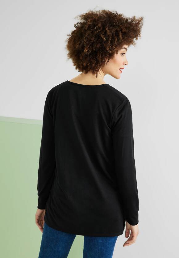 STREET ONE Lange Shirtjacke Damen - Style Nette - Black | STREET ONE  Online-Shop