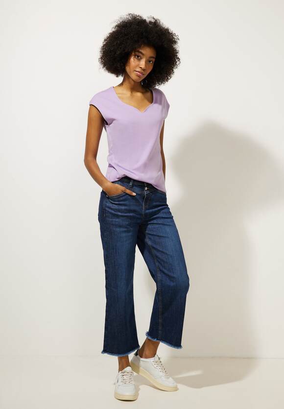 STREET Damen Ada Shirt Lilac - STREET in ONE ONE Pure Style - Unifarbe Soft Online-Shop |