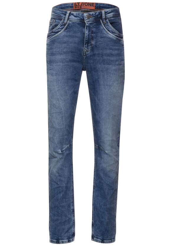 STREET ONE MEN Regular Fit Jeans Herren - Style Player - Real Blue Heavy  Random Wash | STREET ONE Online-Shop