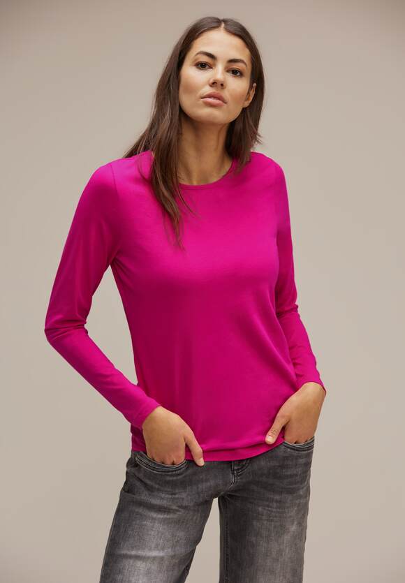 STREET ONE Multicolor Ikat - Print STREET Online-Shop Shirt | ONE Tamed Berry Damen