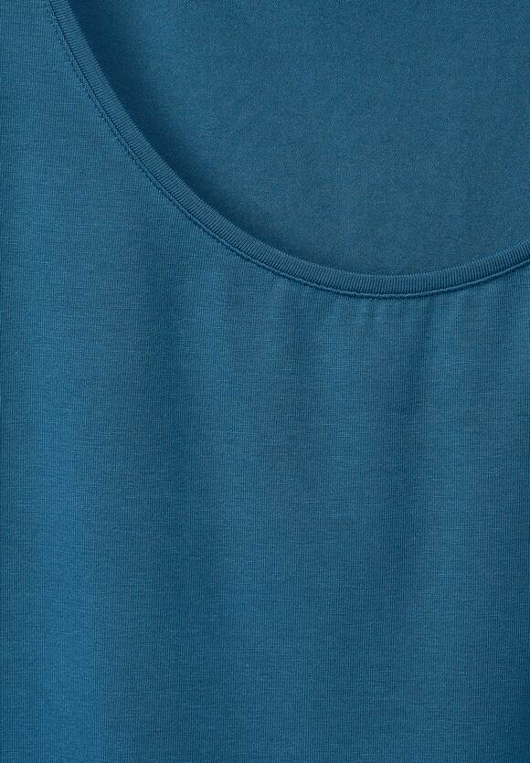 Anni in Style Deep STREET Blue - | - ONE Damen Online-Shop STREET Basic ONE Unifarbe Top Splash