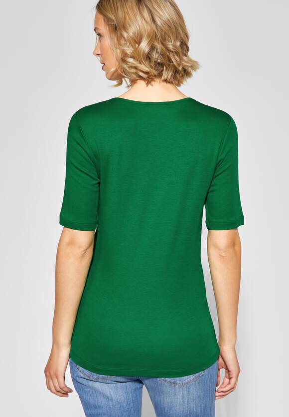 STREET ONE Online-Shop Shirt Style STREET Damen - ONE Pure Green Basic Palmira | 