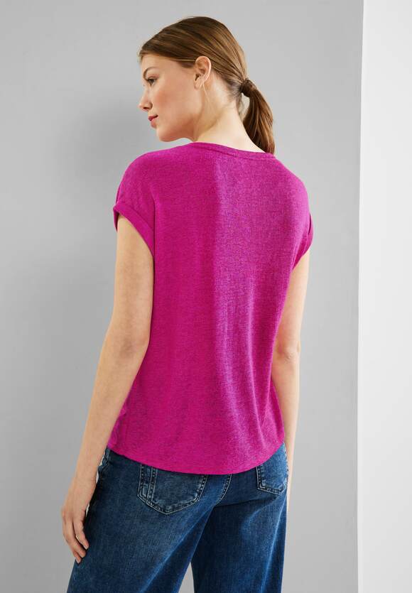 STREET ONE Shirt mit Partprint - Online-Shop Pink | ONE Damen STREET Oasis