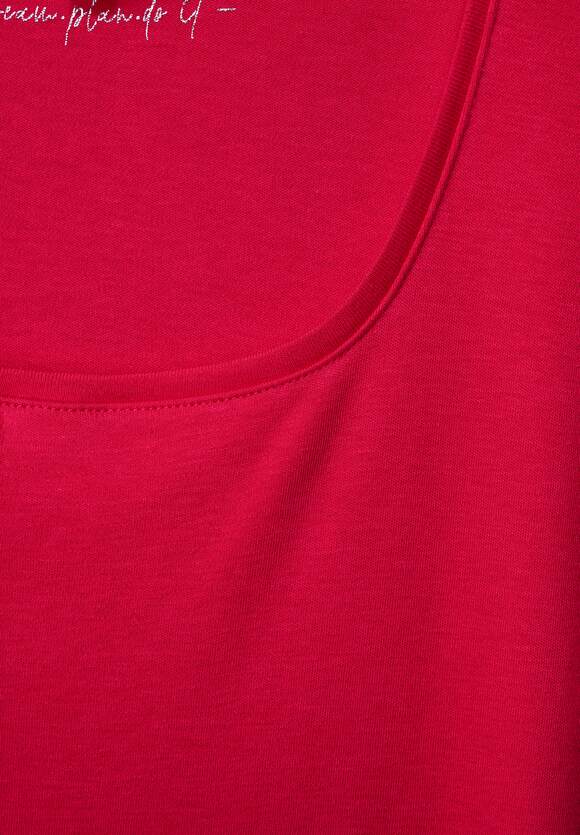 STREET ONE - STREET | Damen Fiesta Shirt Red Ausschnitt Karrée Online-Shop mit - Pania ONE Style