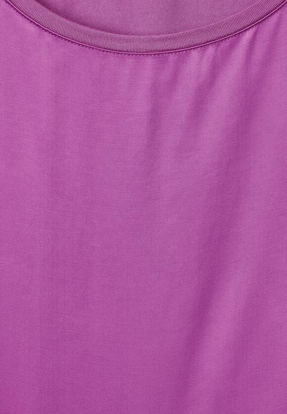 ONE Online-Shop Shirt Shiny - Lilac ONE Damen Meta STREET STREET Materialmix |