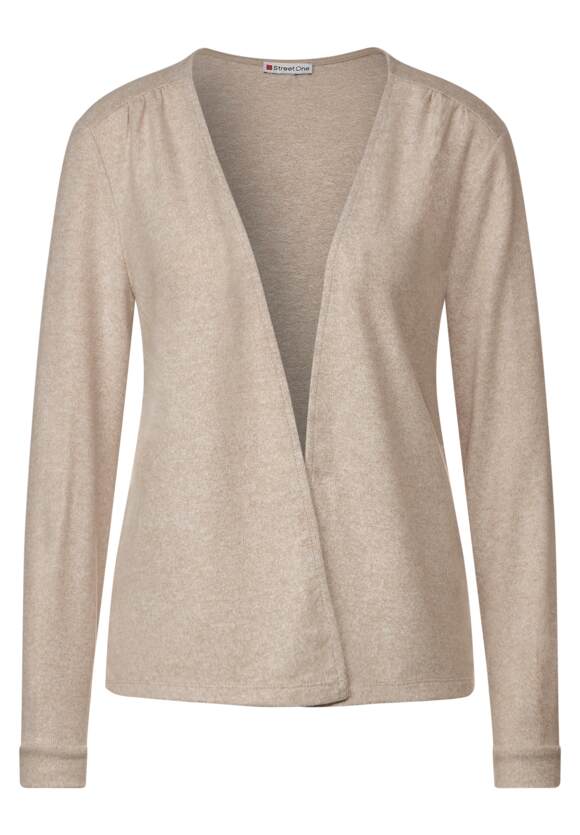 ONE Online-Shop Melange Style - - Shirtjacke ONE Offene Damen Jacy STREET Spring | Sand STREET