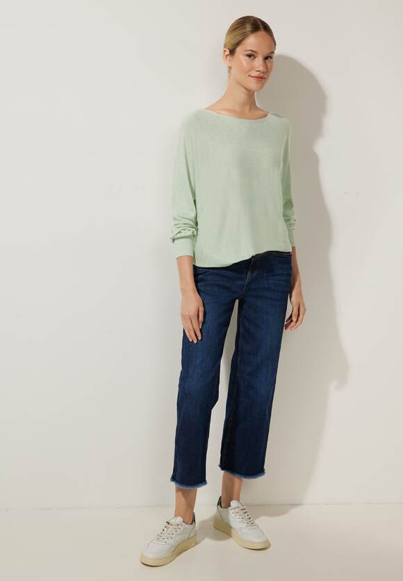 - Melange Online-Shop Green Noreen ONE Pullover Cameo | ONE STREET - Damen Unifarbe in STREET Style