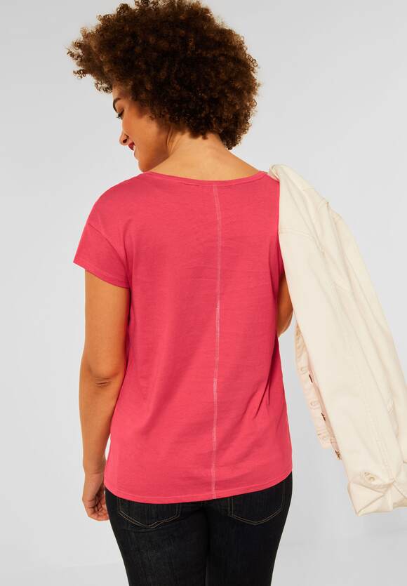 Damen STREET Online-Shop STREET T-Shirt ONE Intense Folienprint mit ONE Coral | -