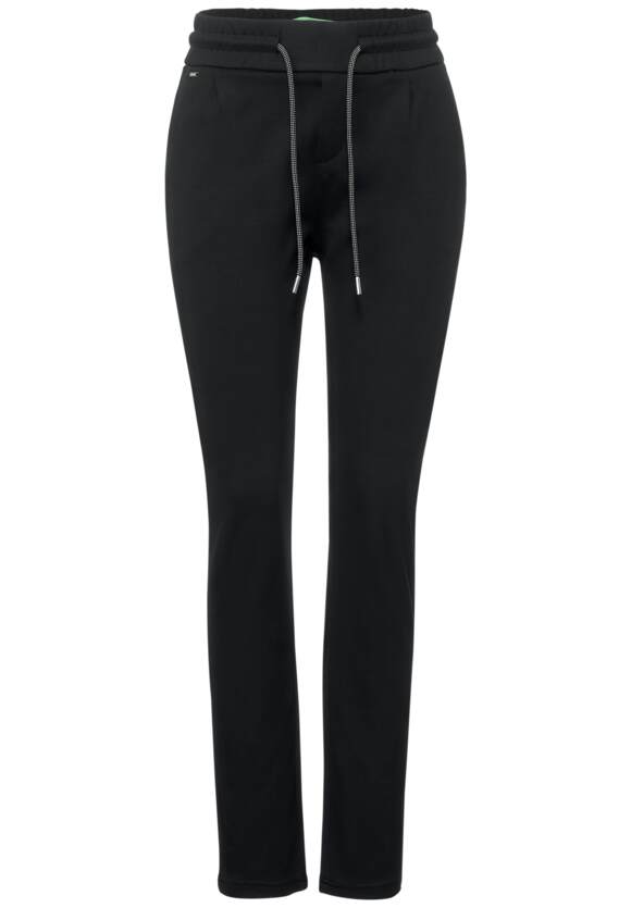 STREET ONE Loose Fit Hose in Unifarbe Damen - Style Bonny - Black | STREET  ONE Online-Shop