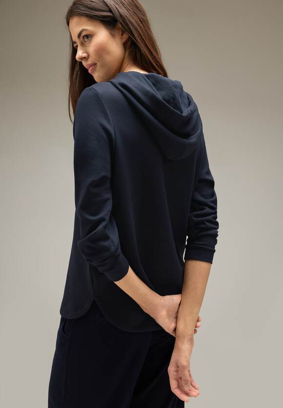 Kapuzen Online-Shop Sweatshirt Blue Deep STREET | Damen - STREET ONE ONE