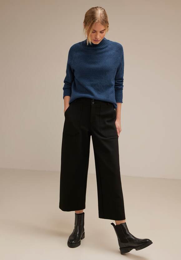 STREET ONE Melange Pullover Damen - Atlantic Blue Melange | STREET ONE  Online-Shop