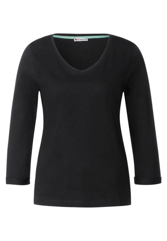 STREET ONE Shirt mit 3/4 Ärmel Damen - Black | STREET ONE Online-Shop