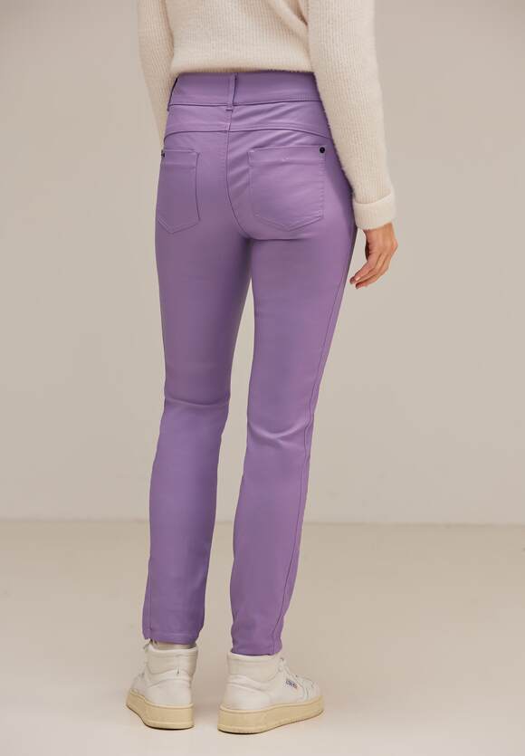 STREET ONE STREET | Hose Dusty Damen ONE York Slim Online-Shop Fit Coating Lilac - - Lupine mit Style