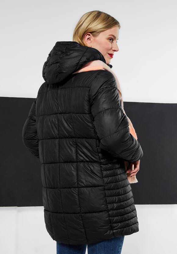Online-Shop ONE Zipper Jacke ONE Gesteppte mit | Black STREET - Damen STREET
