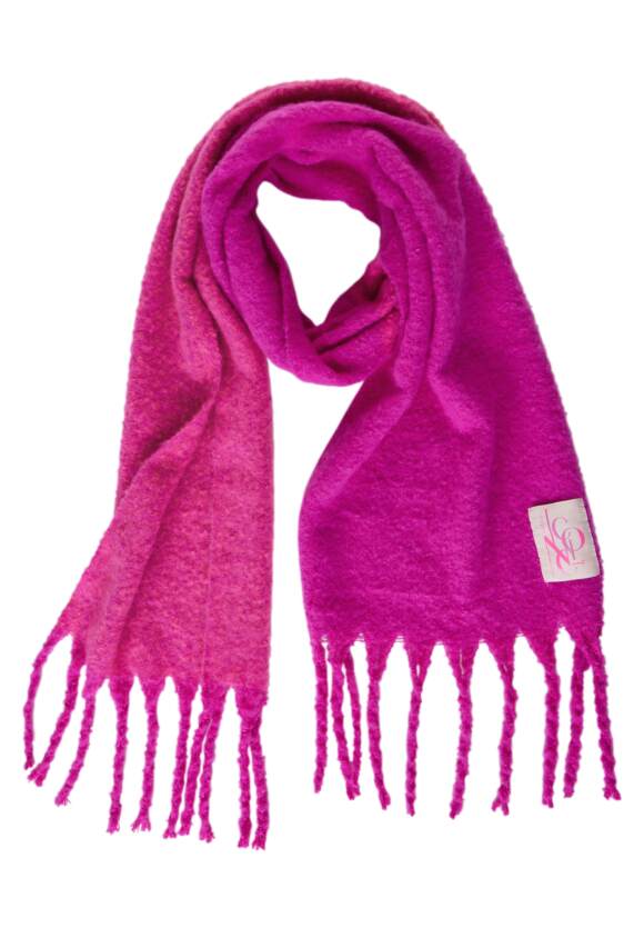 STREET ONE Farbenfroher Longschal Damen - Bright Cozy Pink | STREET ONE  Online-Shop