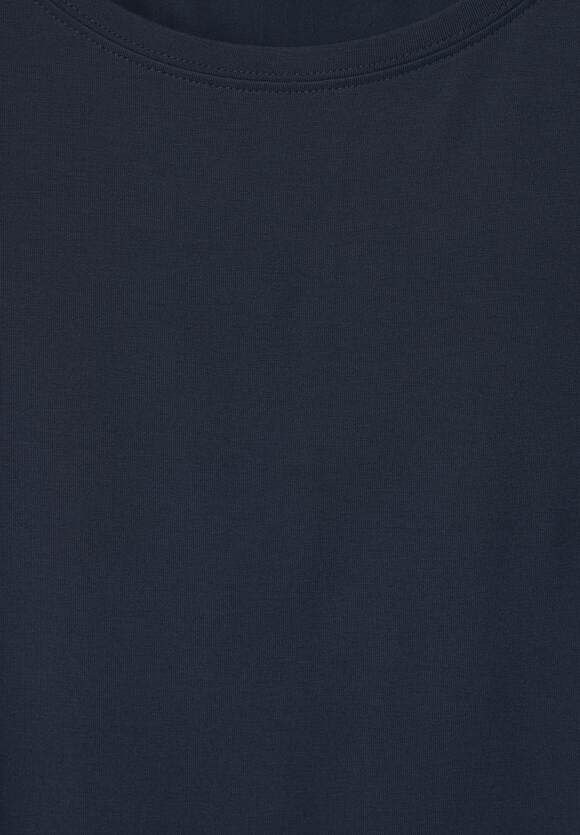STREET ONE T-Shirt in - Crista Style Online-Shop Blue Deep Damen STREET | Unifarbe ONE 