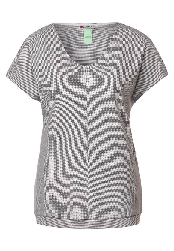 STREET ONE Shirt mit Streifenmuster Damen - Off White | STREET ONE  Online-Shop
