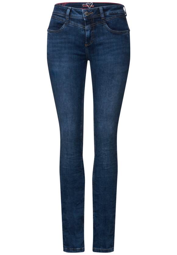 STREET ONE Slim Fit Jeans | Deep Damen Style - STREET - ONE Online-Shop Wash York Used Indigo