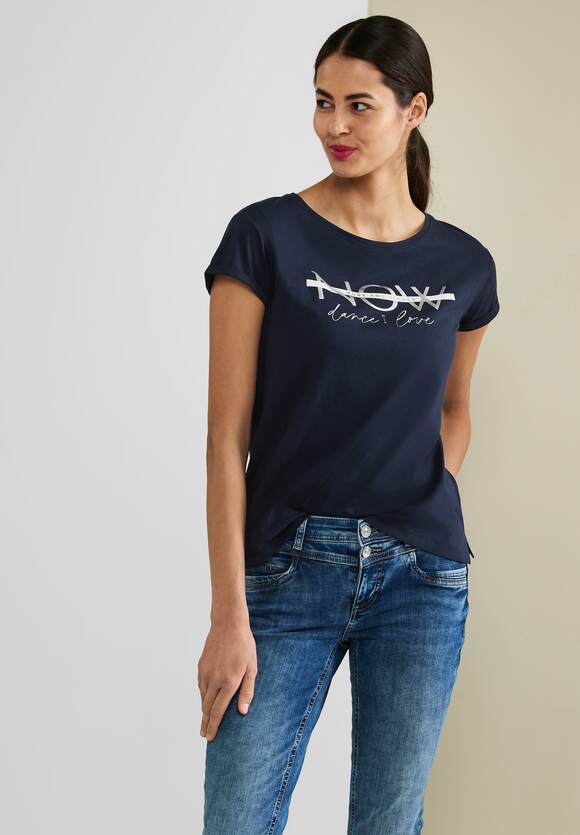Online-Shop Damen ONE - Shirt mit ONE Intense STREET STREET Ausschnitt U-Boot | Berry