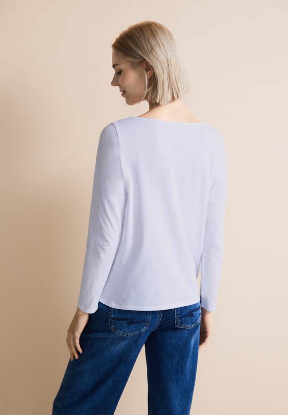 White STREET | Damen - ONE ONE Online-Shop Softes Langarmshirt STREET