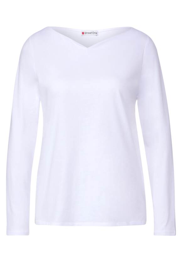 STREET Online-Shop ONE Damen Softes ONE Langarmshirt White | - STREET