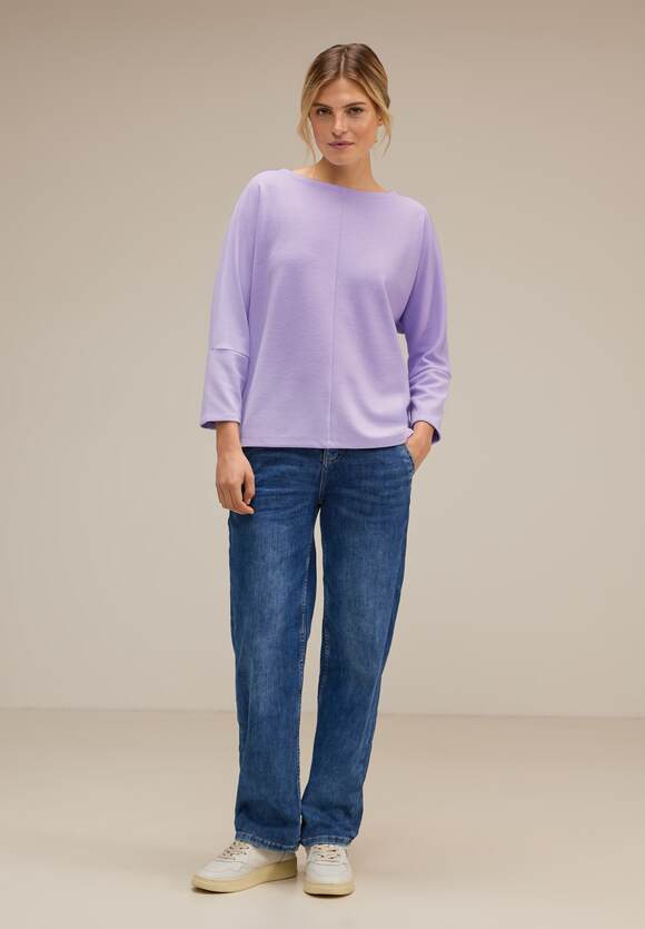 Intense Shirt STREET ONE Pure ONE Softes Damen - Ärmel STREET Online-Shop Lilac 3/4 | mit