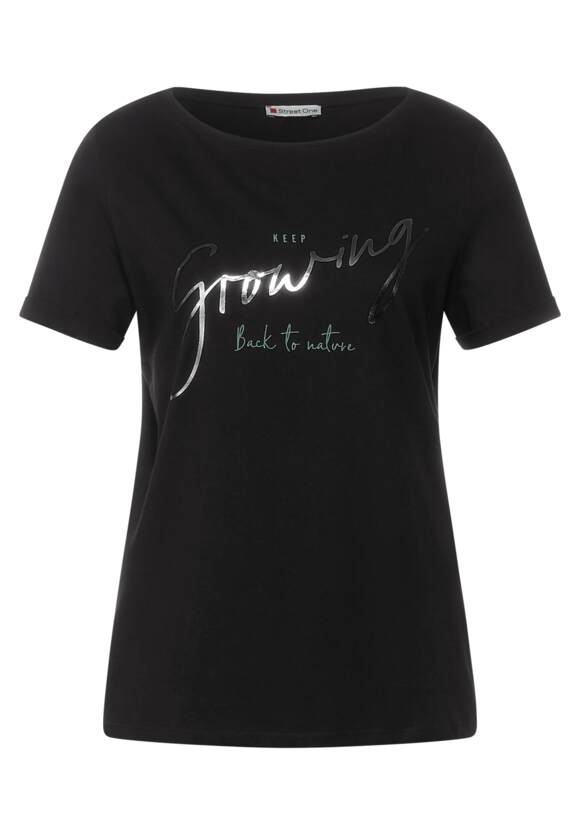 Street One Damen Kleidung Tops & Shirts Shirts Kurze Ärmel T-Shirt mit Folienprint 