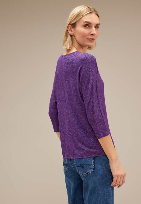 STREET ONE Shirt in Pure Lilac STREET Online-Shop Damen Deep ONE - Melangeoptik Melange 