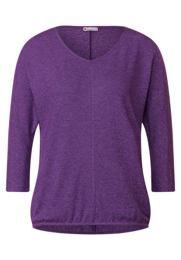 | Deep Melange in STREET Online-Shop ONE STREET Pure - Lilac Shirt Damen ONE Melangeoptik