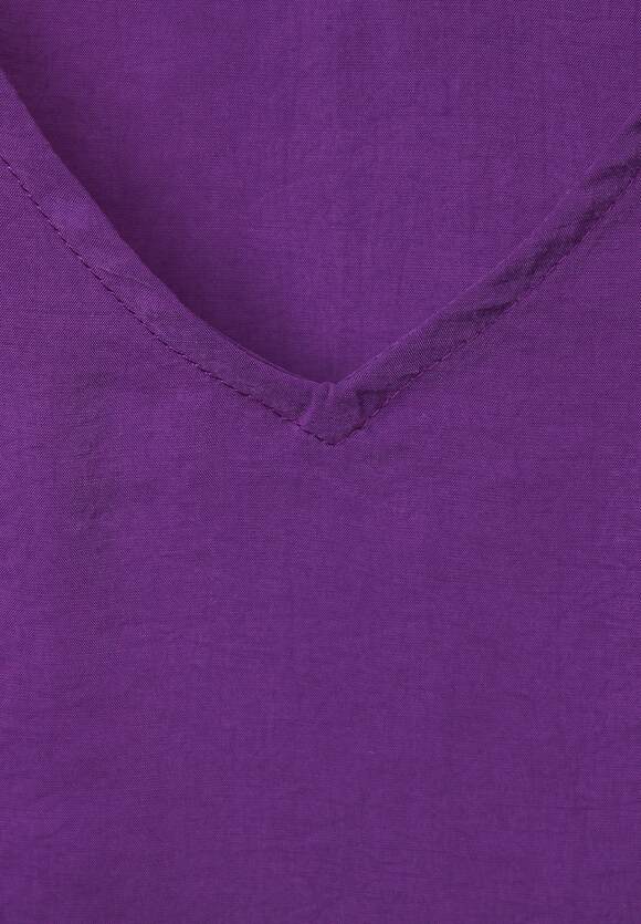 STREET ONE Bluse mit Knotendetail Damen - Deep Pure Lilac | STREET ONE  Online-Shop