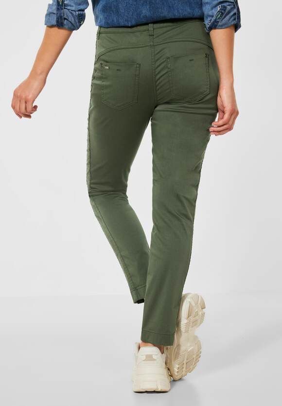STREET ONE Casual Fit Hose Damen - Style Yulius - Dull Olive | STREET ONE  Online-Shop