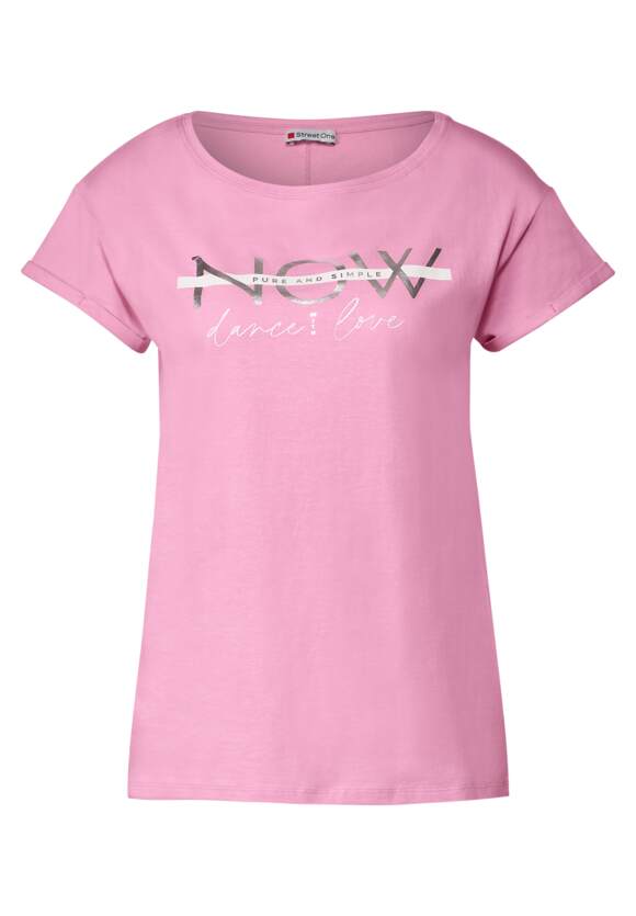 Damen STREET Partprint | T-Shirt Online-Shop - Rose ONE STREET mit Wild ONE