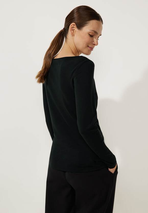 STREET ONE Softes Langarmshirt - | Damen ONE Black Online-Shop STREET Style Lanea 