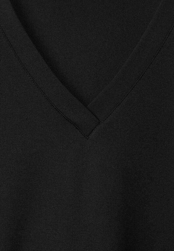 Black Unifarbe in Damen Jersey - Online-Shop ONE STREET STREET ONE Kleid |