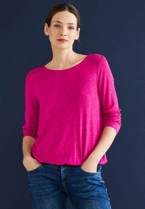 Nu STREET STREET Unifarbe ONE - Basic | Damen Shirt Online-Shop Pink ONE in