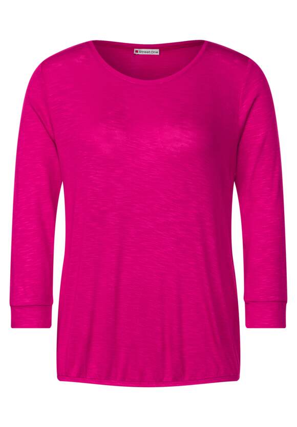 STREET ONE Basic Shirt in Unifarbe Damen - Nu Pink | STREET ONE Online-Shop
