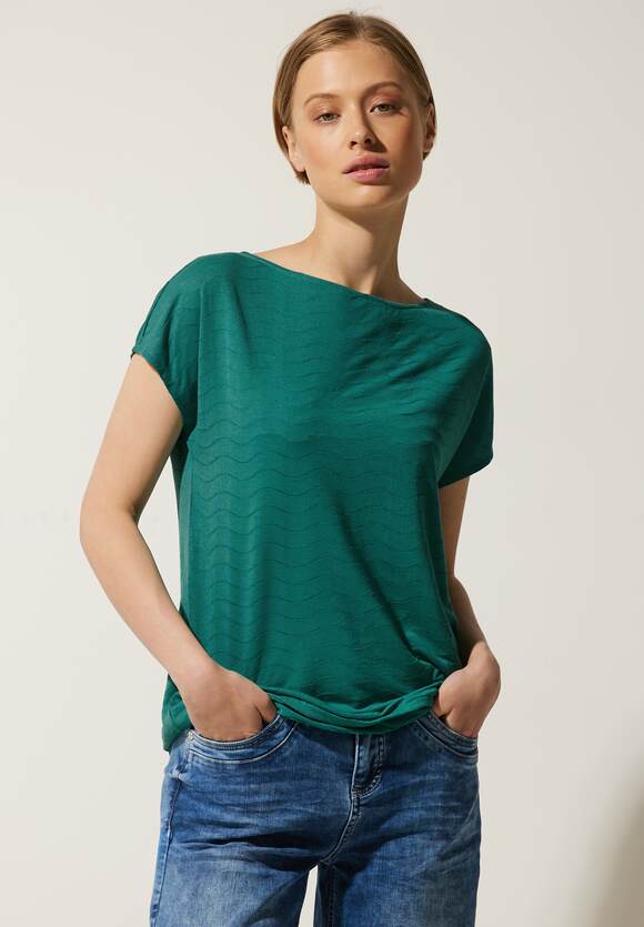 Damen ONE ONE T-Shirt Lagoon STREET | Green Online-Shop STREET - Struktur