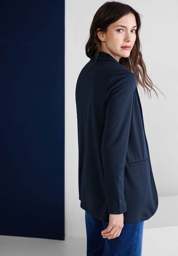STREET ONE Casual Long Blazer Damen - Deep Blue | STREET ONE Online-Shop | Longblazer