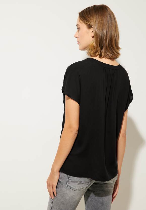 STREET ONE Blusenshirt mit Print Damen - Black | STREET ONE Online-Shop