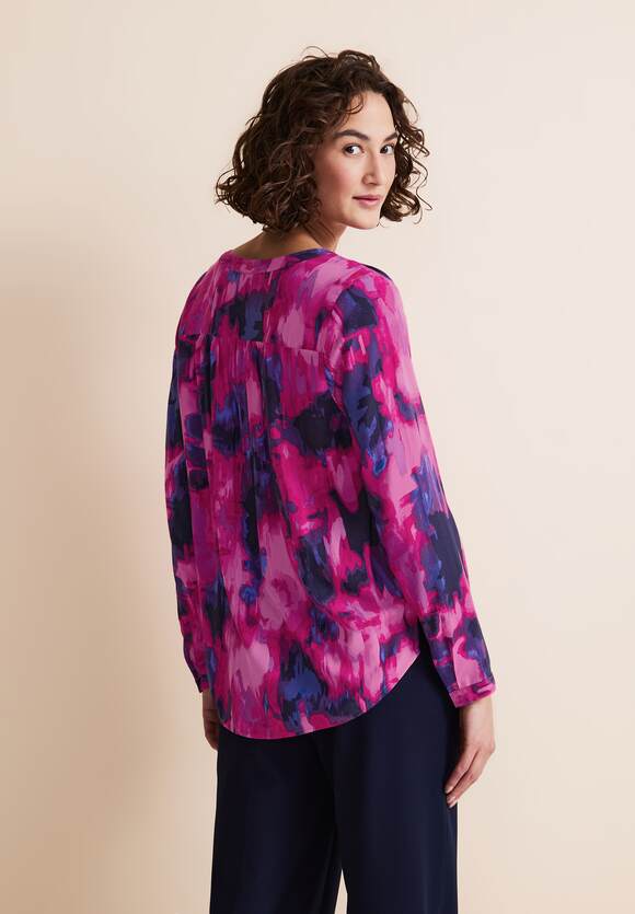 STREET ONE Viskose Printbluse Damen - Style Bamika - Bright Cozy Pink | STREET  ONE Online-Shop | Blusenshirts