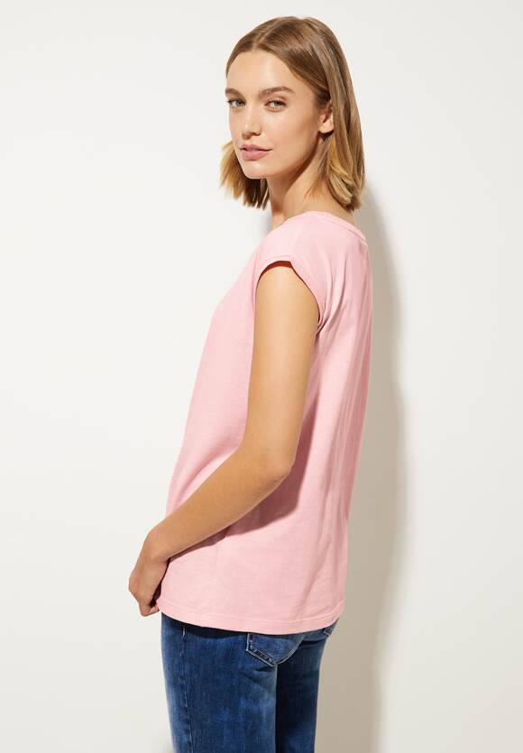 Rippdetail Rose ONE Online-Shop | Damen Legend Soft T-Shirt - mit STREET ONE STREET