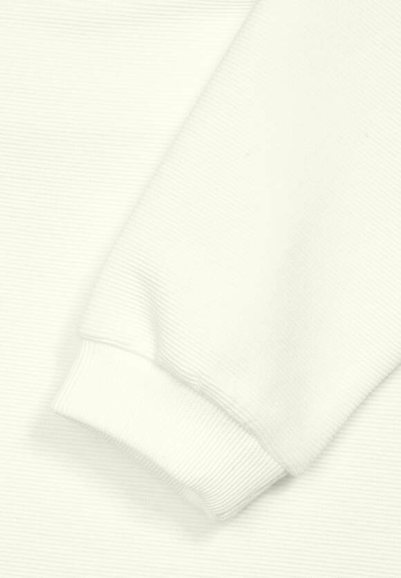 STREET ONE Feines Langarmshirt Damen - Lucid White | STREET ONE Online-Shop