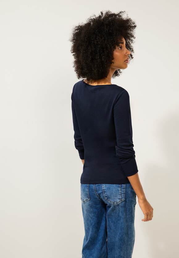 Deep - Blue Langarmshirt - STREET | Style ONE Damen Online-Shop ONE STREET Softes Lanea