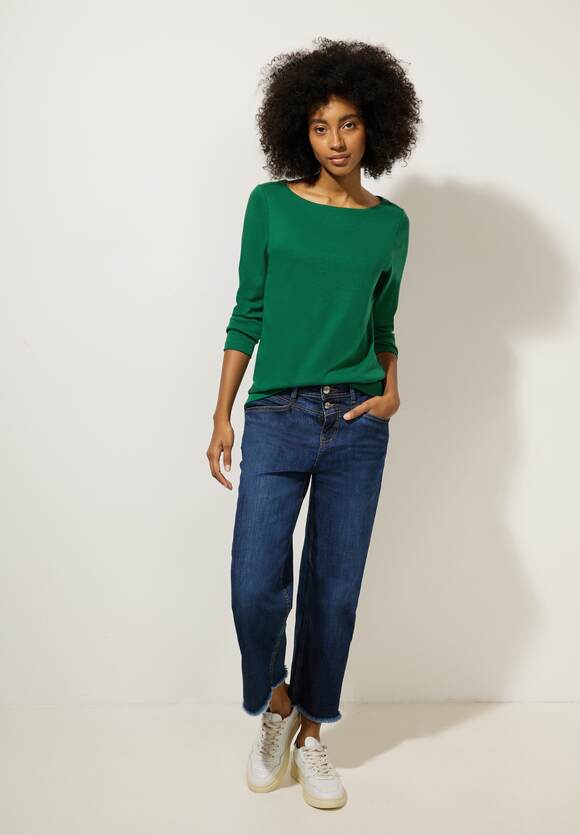 Style ONE Online-Shop ONE - STREET Lanea STREET Damen - Gentle Langarmshirt | Softes Green