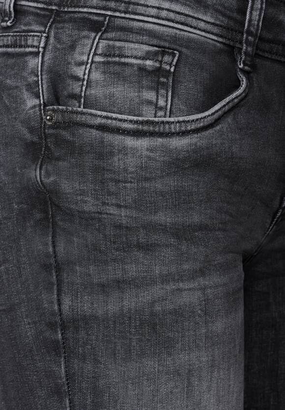 Damen Fit Netwash Style - Steel Online-Shop Slim Jeans STREET Graue | ONE - STREET Grey ONE York