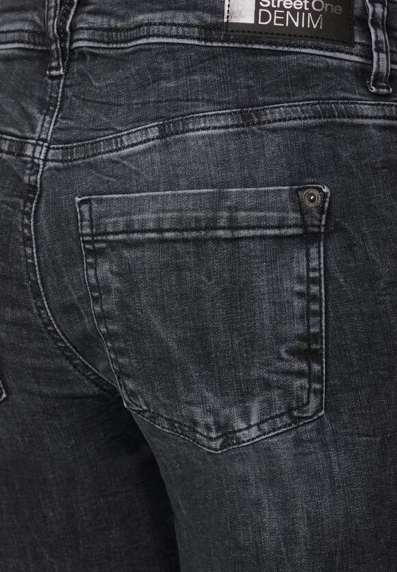 Style ONE Fit Netwash York Steel Grey - - Jeans STREET ONE STREET Graue | Slim Damen Online-Shop